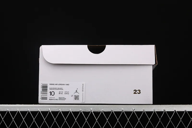 All categories Air Jordan Jordan series basketball shoes Air Jordan 1 Mid Air Jordan 1 Mid AJ1 Joe 1 red and yellow color hook Yuanyang mid-top basketball shoes BQ6472-063